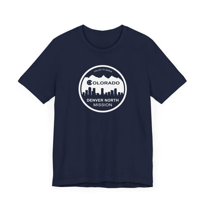 Colorado Denver North Mission Circular Monochrome Logo T-Shirt - Latter-Day Saint LDS Missionary Gift - Book of Mormon