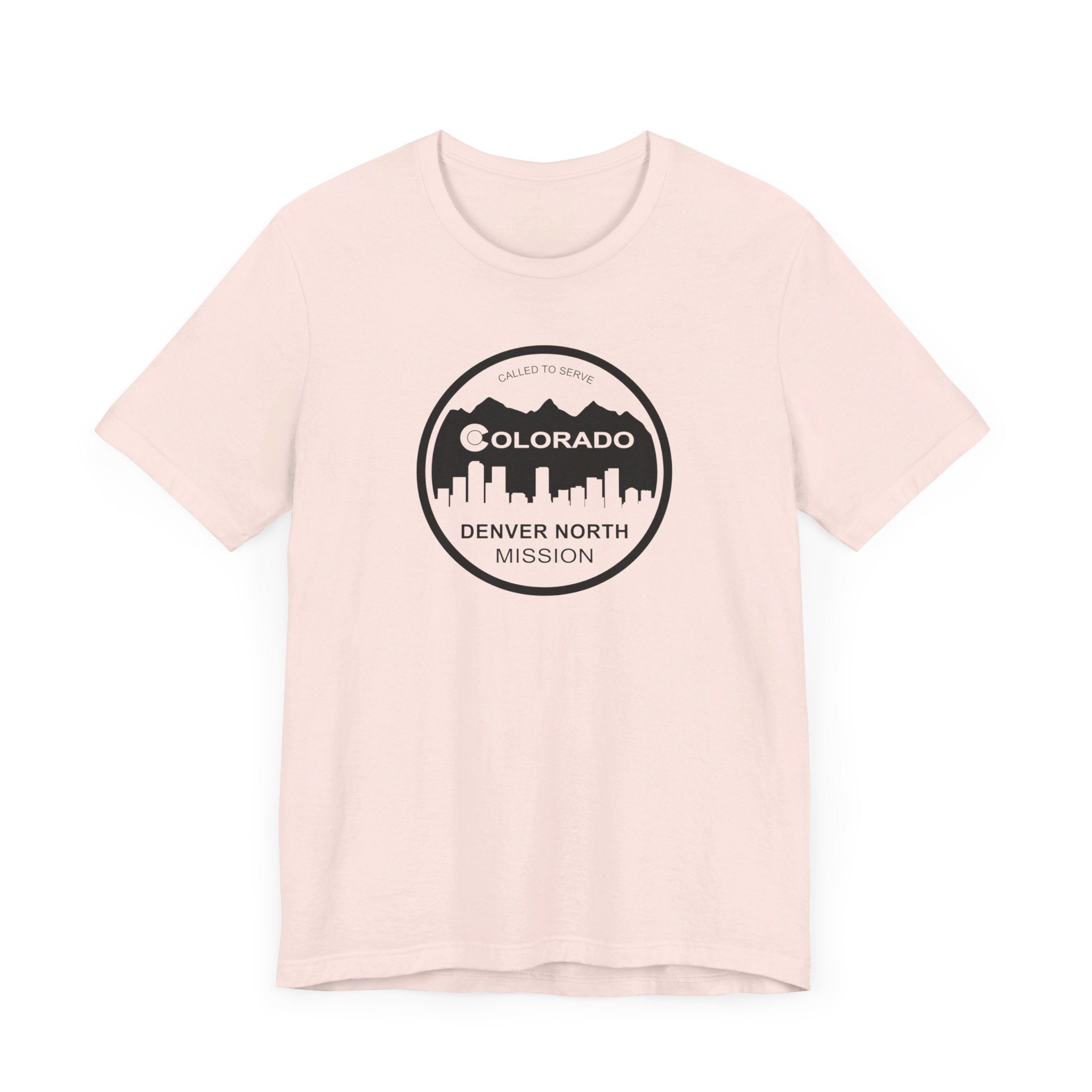 Colorado Denver North Mission Circular Monochrome Logo T-Shirt - Latter-Day Saint LDS Missionary Gift - Book of Mormon