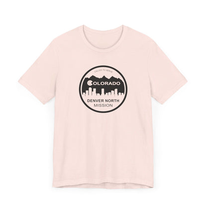 Colorado Denver North Mission Circular Monochrome Logo T-Shirt - Latter-Day Saint LDS Missionary Gift - Book of Mormon
