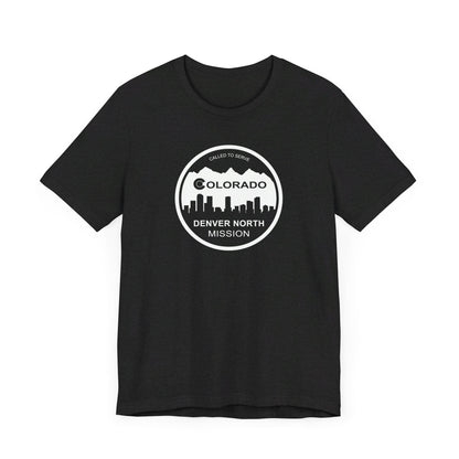 Colorado Denver North Mission Circular Monochrome Logo T-Shirt - Latter-Day Saint LDS Missionary Gift - Book of Mormon