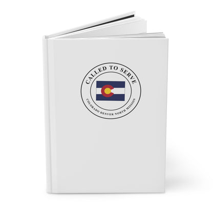 Colorado Denver North Mission Flag Map Called to Serve White Hardcover Journal Matte - Latter-Day Saint LDS Missionary Gift - Book of Mormon