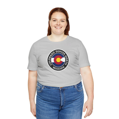 Colorado Denver North Mission State Flag Logo (Black Border) T-shirt - Latter-Day Saint LDS Missionary Gift - Book of Mormon