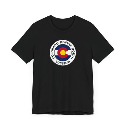 Colorado Denver North Mission State Flag Logo (White Border) T-shirt - Latter-Day Saint LDS Missionary Gift - Book of Mormon
