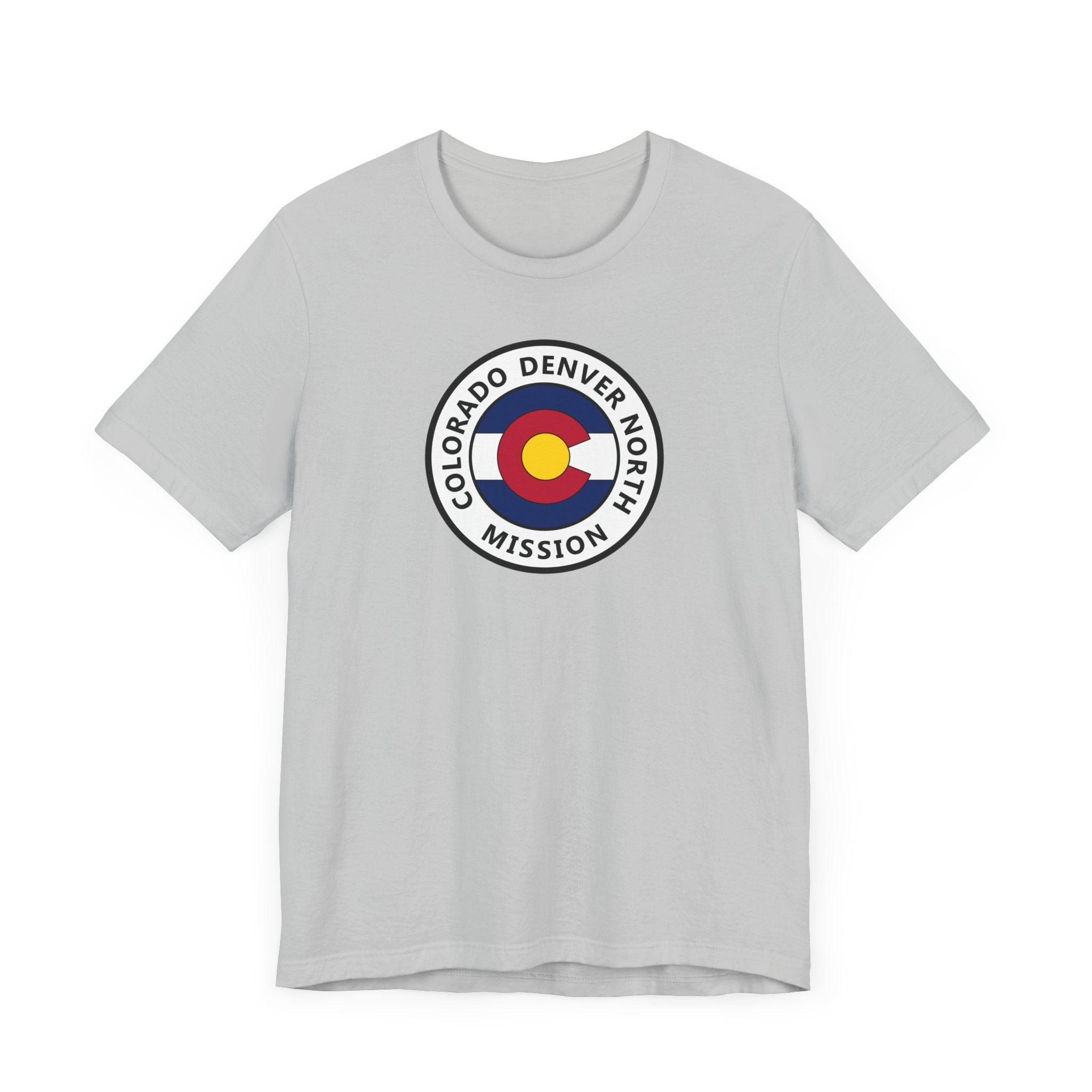 Colorado Denver North Mission State Flag Logo (White Border) T-shirt - Latter-Day Saint LDS Missionary Gift - Book of Mormon