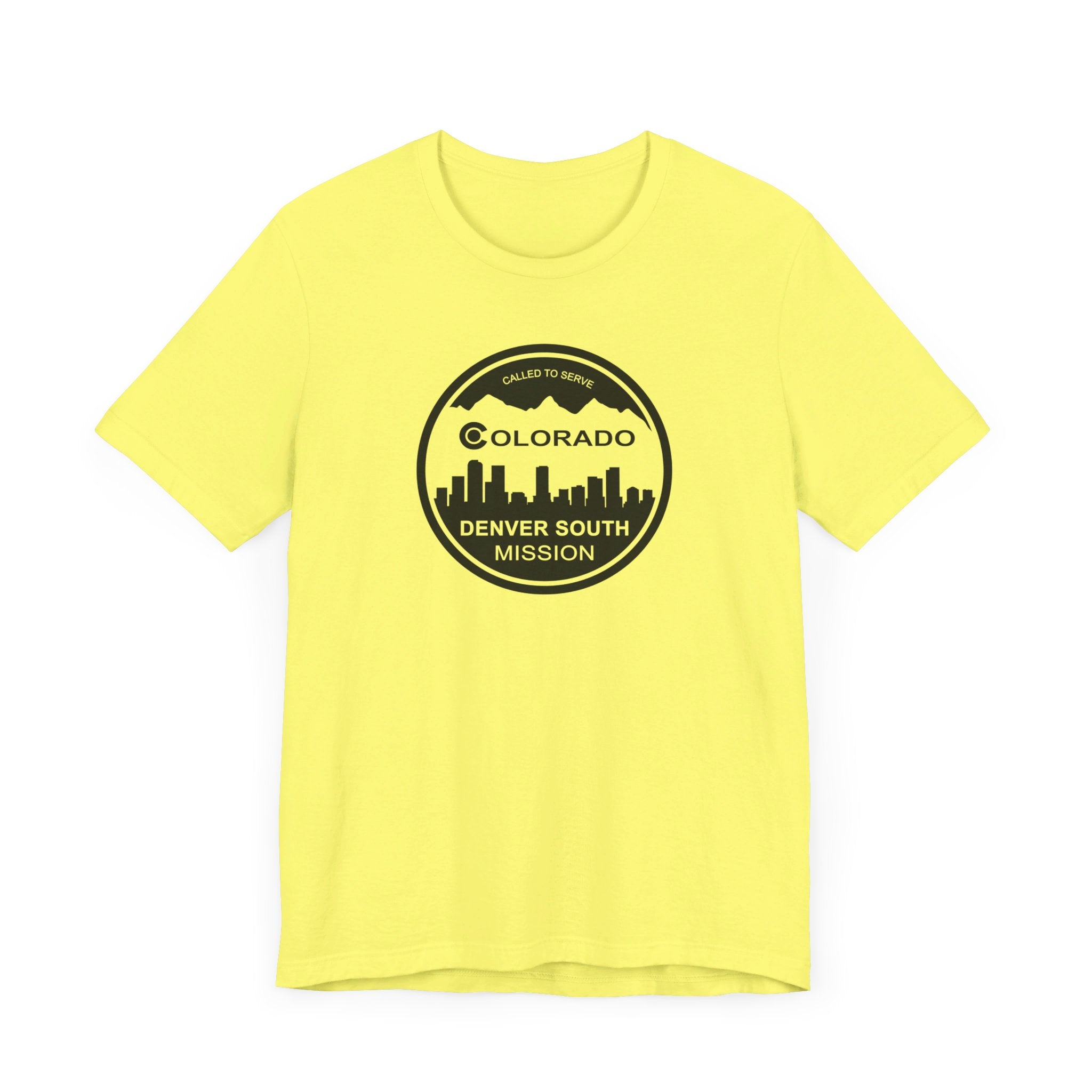 Colorado Denver South Mission Circular Monochrome Logo T-Shirt - Latter-Day Saint LDS Missionary Gift - Book of Mormon