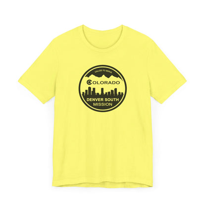 Colorado Denver South Mission Circular Monochrome Logo T-Shirt - Latter-Day Saint LDS Missionary Gift - Book of Mormon