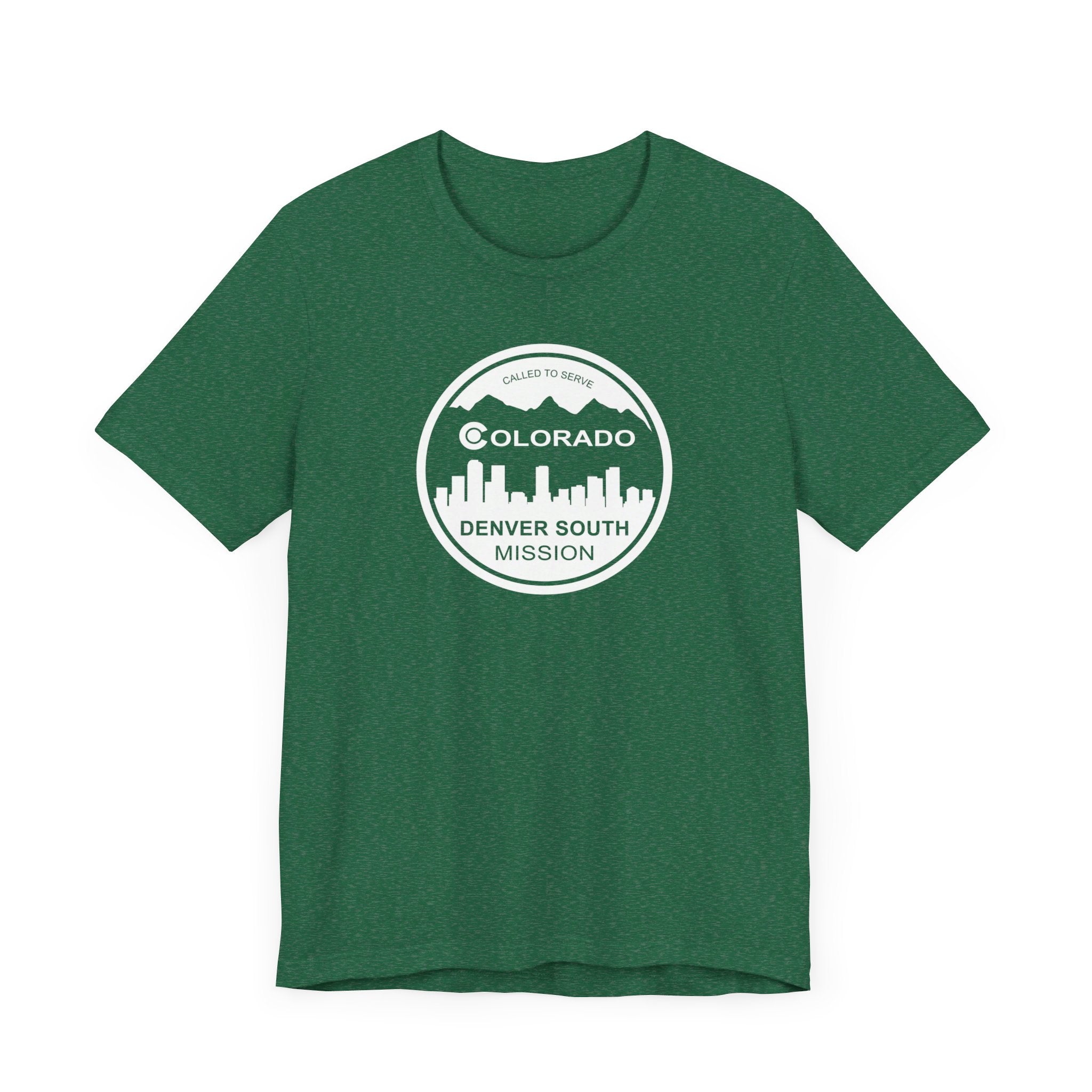 Colorado Denver South Mission Circular Monochrome Logo T-Shirt - Latter-Day Saint LDS Missionary Gift - Book of Mormon