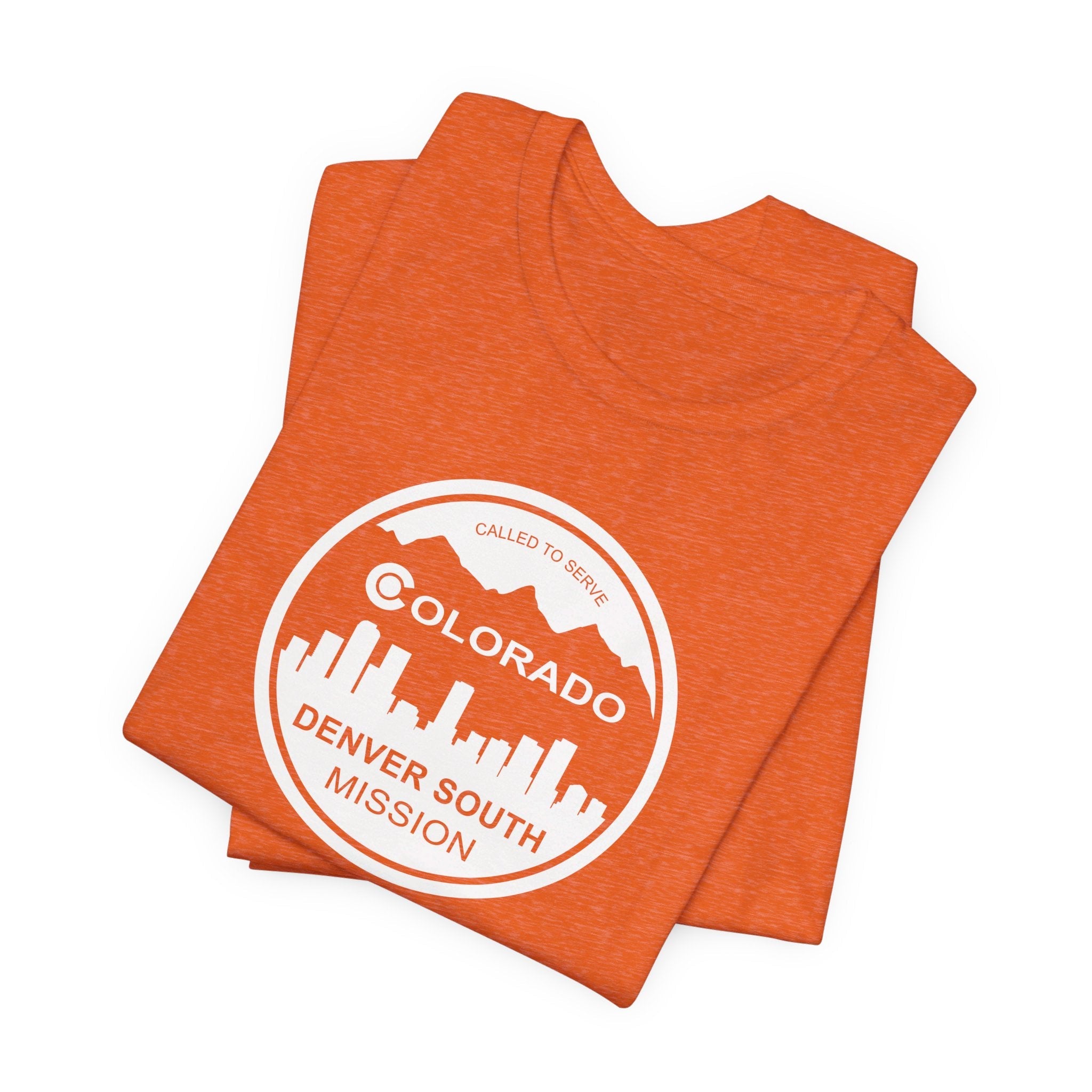 Colorado Denver South Mission Circular Monochrome Logo T-Shirt - Latter-Day Saint LDS Missionary Gift - Book of Mormon
