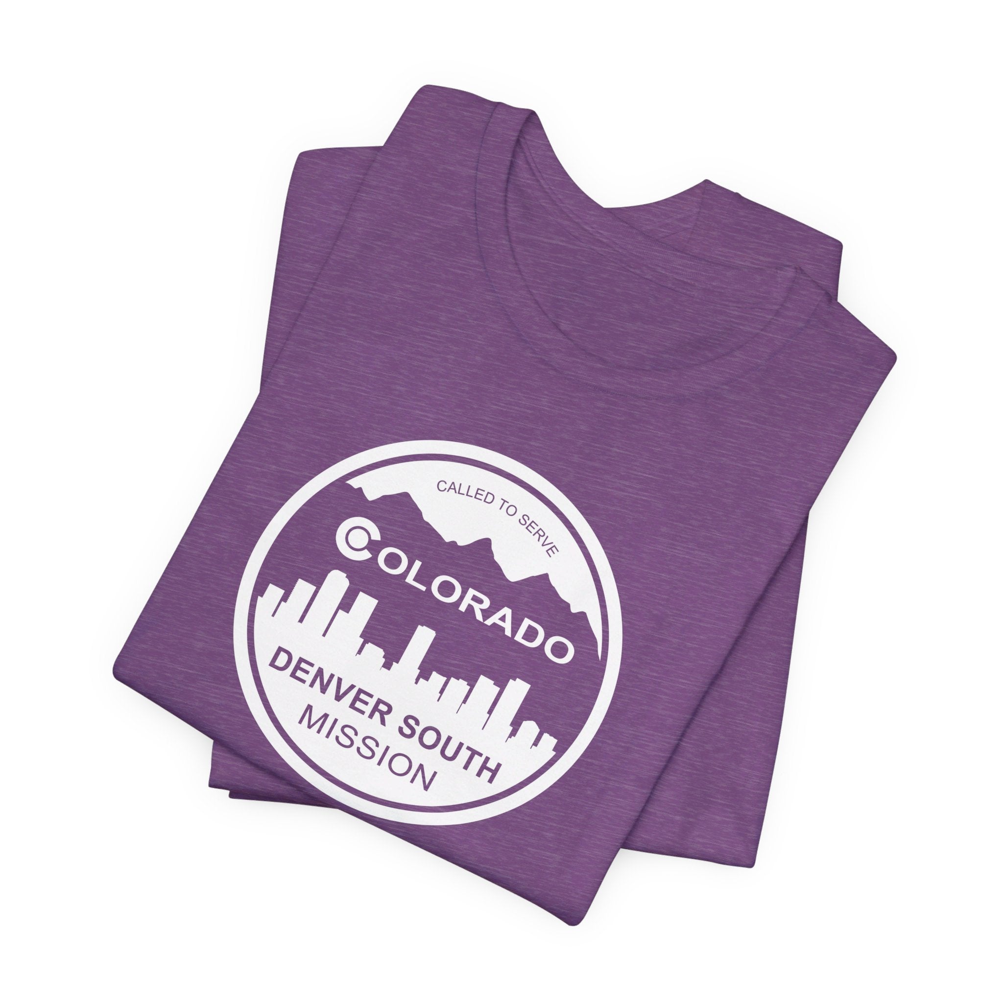Colorado Denver South Mission Circular Monochrome Logo T-Shirt - Latter-Day Saint LDS Missionary Gift - Book of Mormon