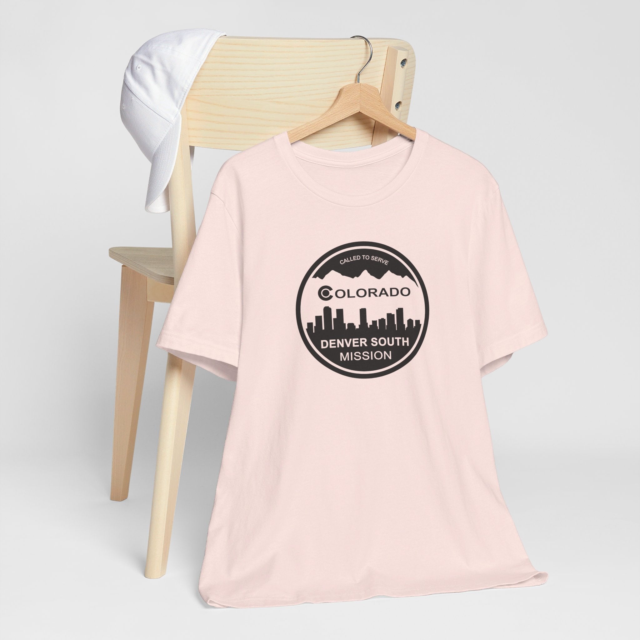 Colorado Denver South Mission Circular Monochrome Logo T-Shirt - Latter-Day Saint LDS Missionary Gift - Book of Mormon