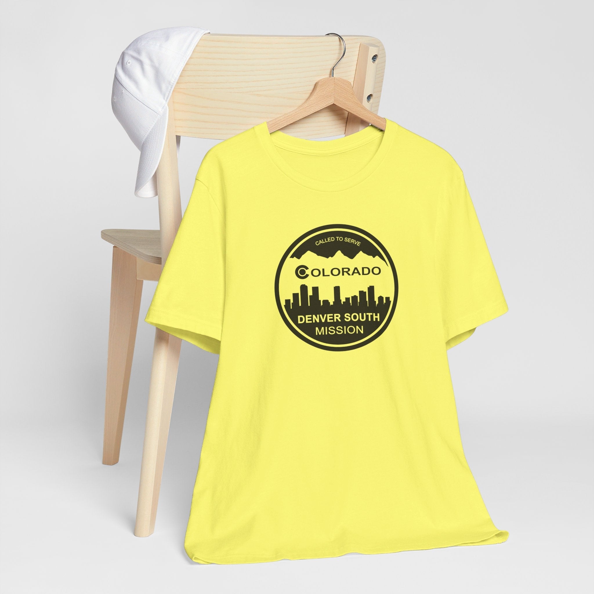 Colorado Denver South Mission Circular Monochrome Logo T-Shirt - Latter-Day Saint LDS Missionary Gift - Book of Mormon