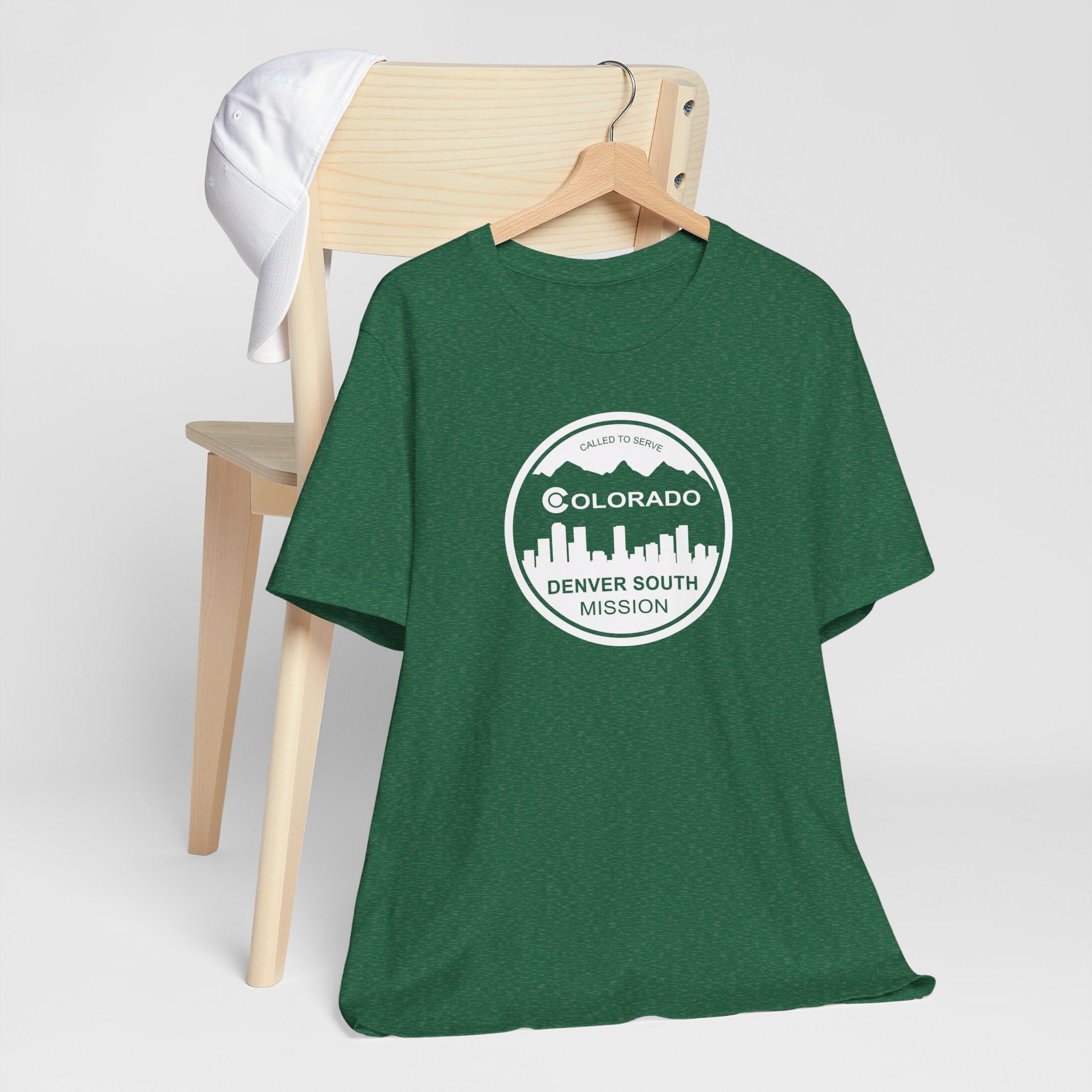 Colorado Denver South Mission Circular Monochrome Logo T-Shirt - Latter-Day Saint LDS Missionary Gift - Book of Mormon