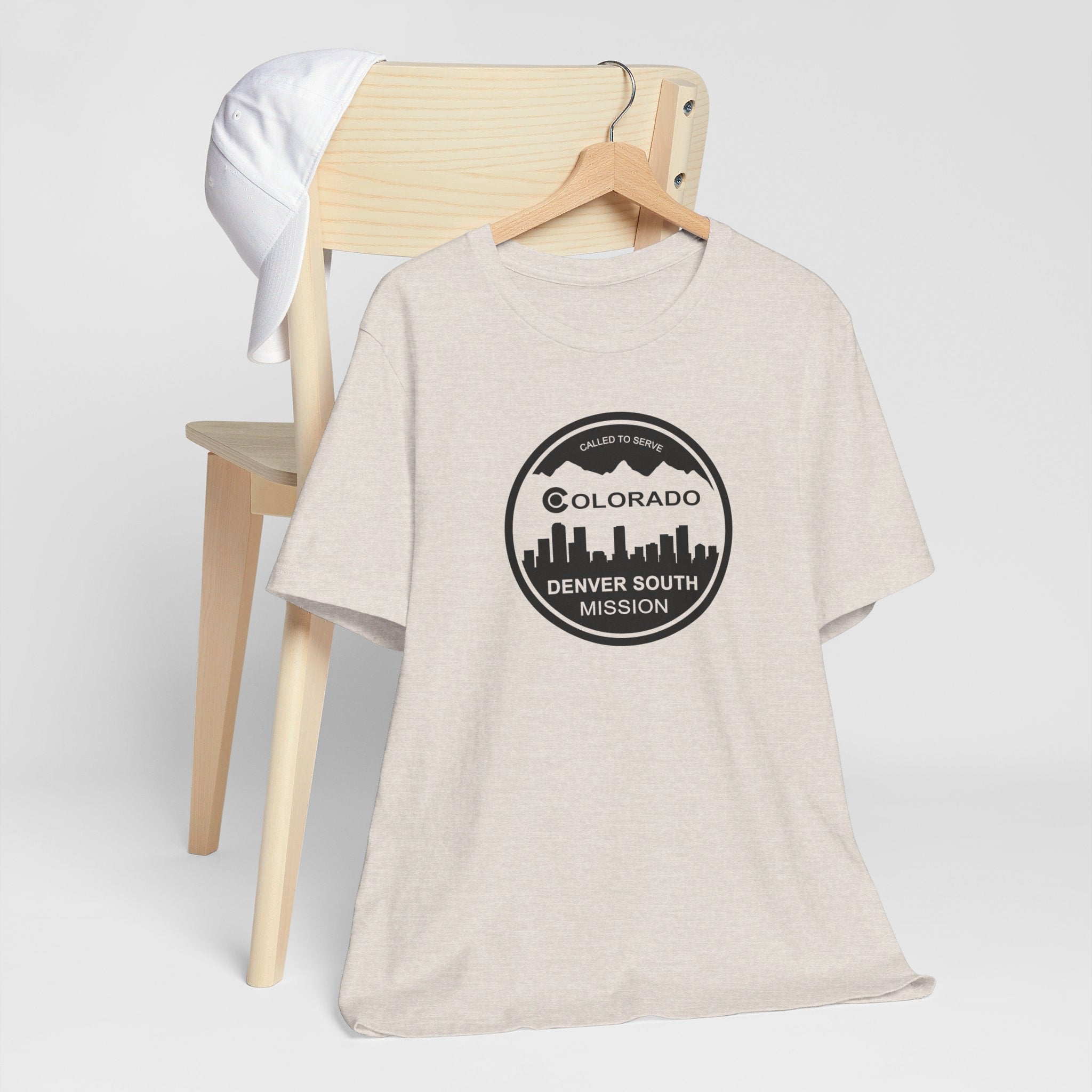 Colorado Denver South Mission Circular Monochrome Logo T-Shirt - Latter-Day Saint LDS Missionary Gift - Book of Mormon