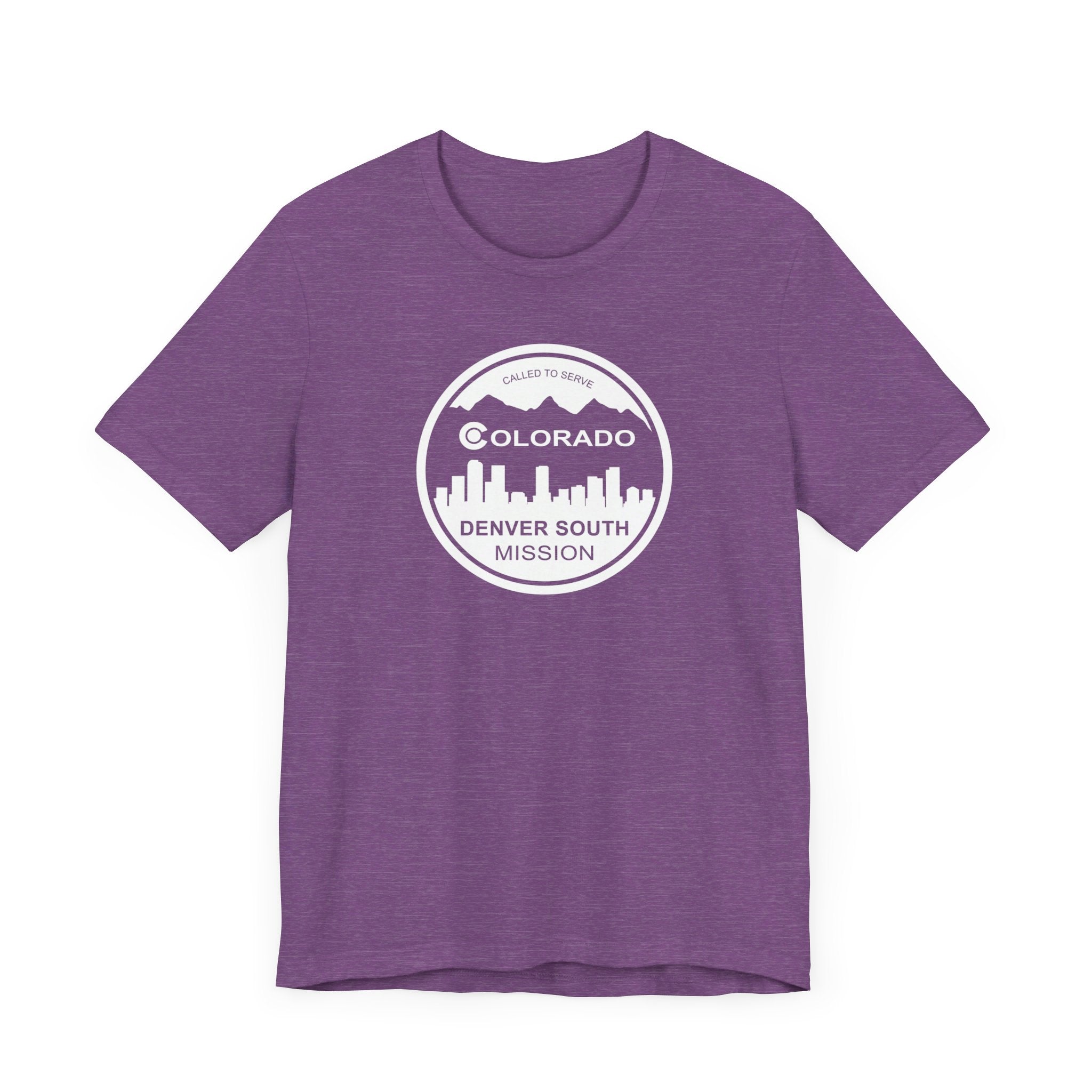 Colorado Denver South Mission Circular Monochrome Logo T-Shirt - Latter-Day Saint LDS Missionary Gift - Book of Mormon