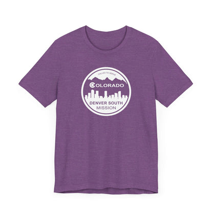 Colorado Denver South Mission Circular Monochrome Logo T-Shirt - Latter-Day Saint LDS Missionary Gift - Book of Mormon