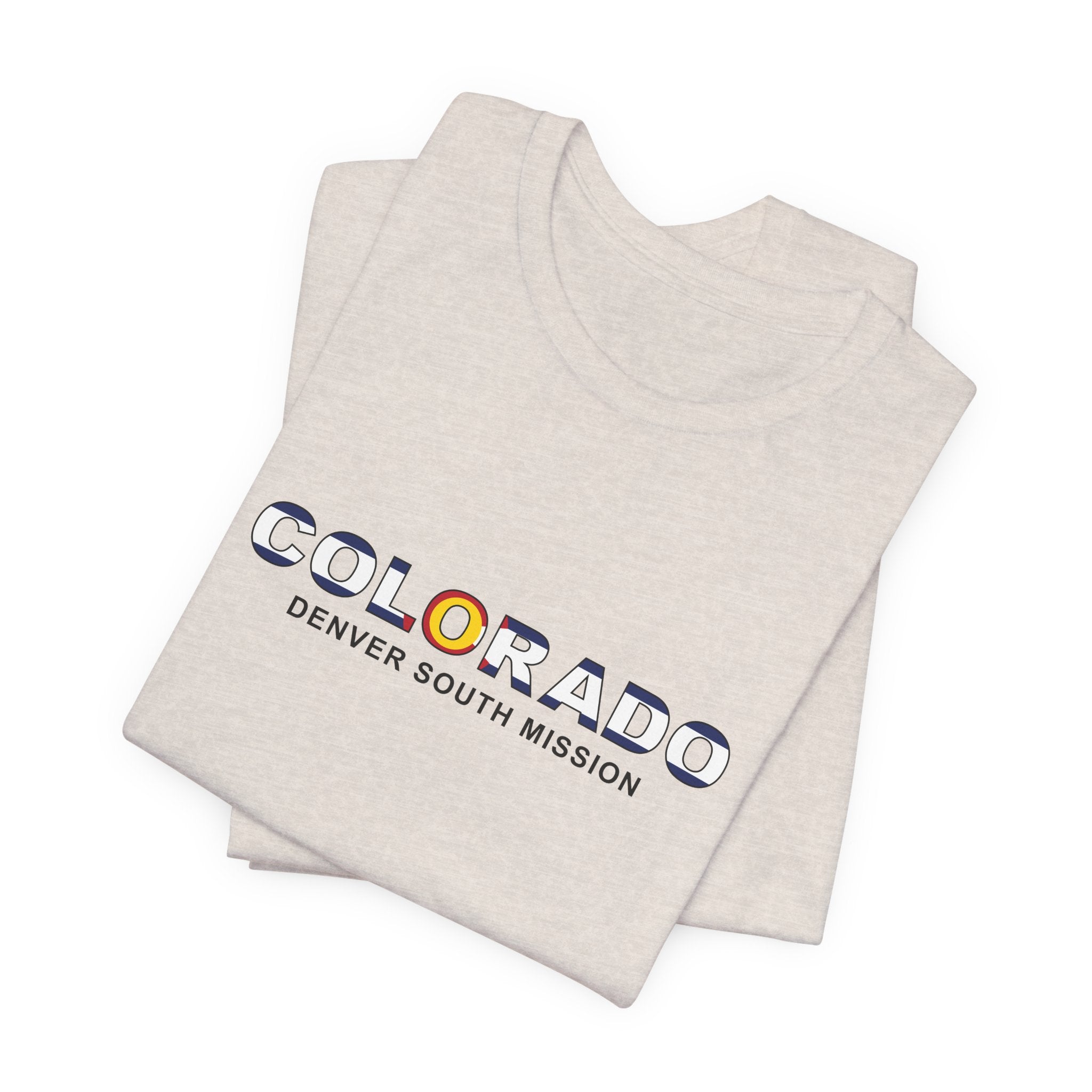 Colorado Denver South Mission Flag Title T-shirt - Latter-Day Saint LDS Missionary Gift - Book of Mormon