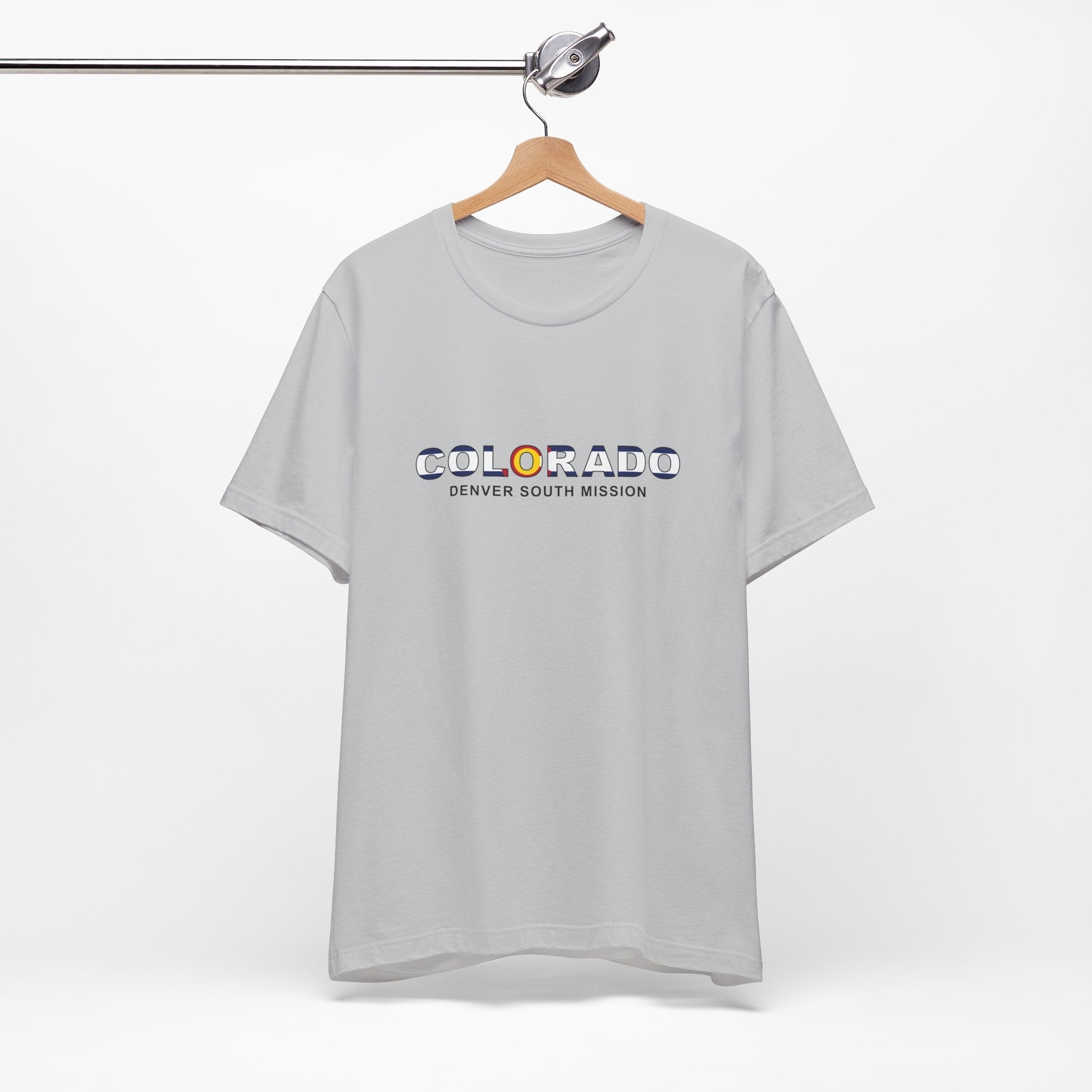 Colorado Denver South Mission Flag Title T-shirt - Latter-Day Saint LDS Missionary Gift - Book of Mormon