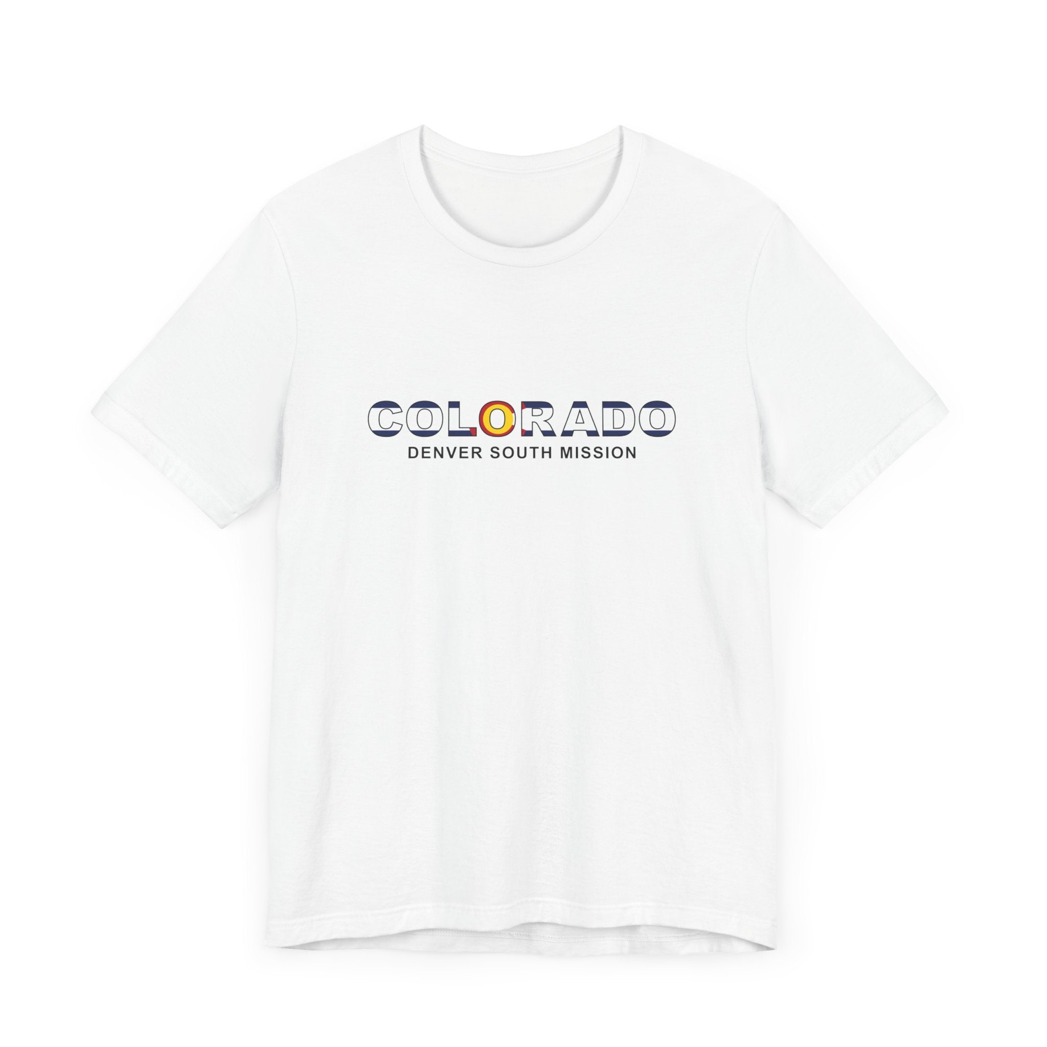 Colorado Denver South Mission Flag Title T-shirt - Latter-Day Saint LDS Missionary Gift - Book of Mormon