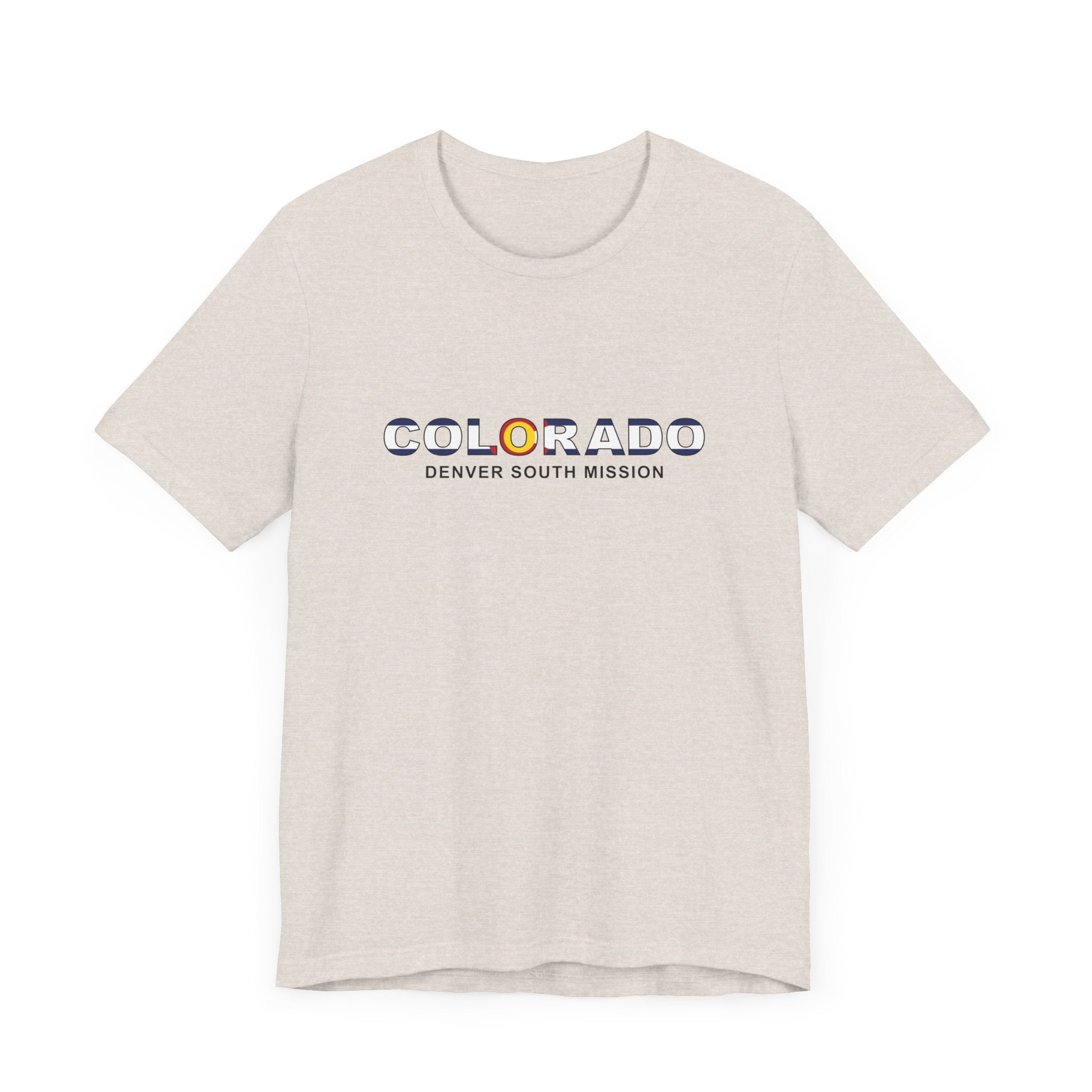 Colorado Denver South Mission Flag Title T-shirt - Latter-Day Saint LDS Missionary Gift - Book of Mormon