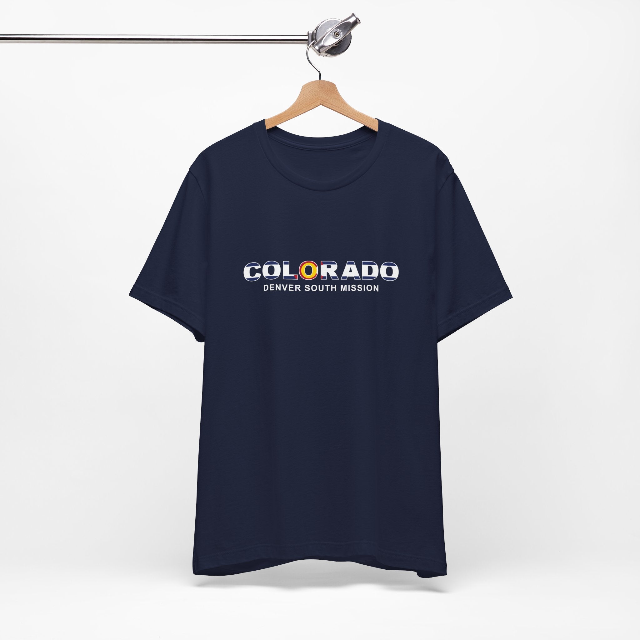 Colorado Denver South Mission Flag Title T-shirt - Latter-Day Saint LDS Missionary Gift - Book of Mormon