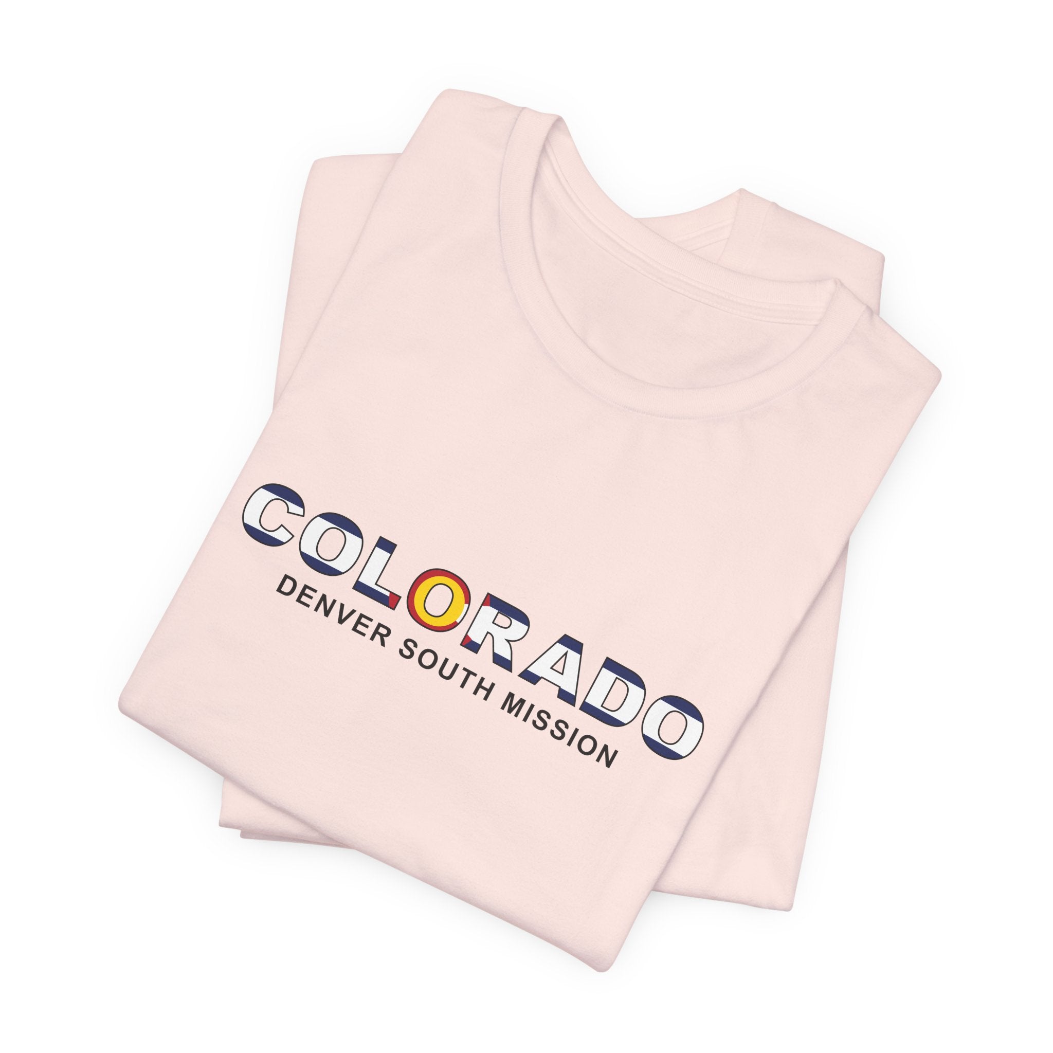 Colorado Denver South Mission Flag Title T-shirt - Latter-Day Saint LDS Missionary Gift - Book of Mormon