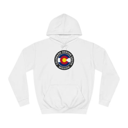 Colorado Denver South Mission State Flag Logo (Black Border) College Hoodie