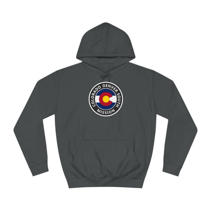 Colorado Denver South Mission State Flag Logo (Black Border) College Hoodie