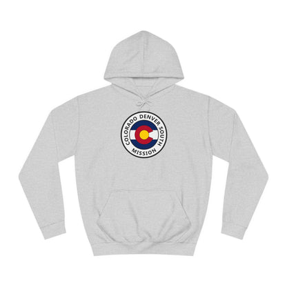 Colorado Denver South Mission State Flag Logo (White Border) College Hoodie