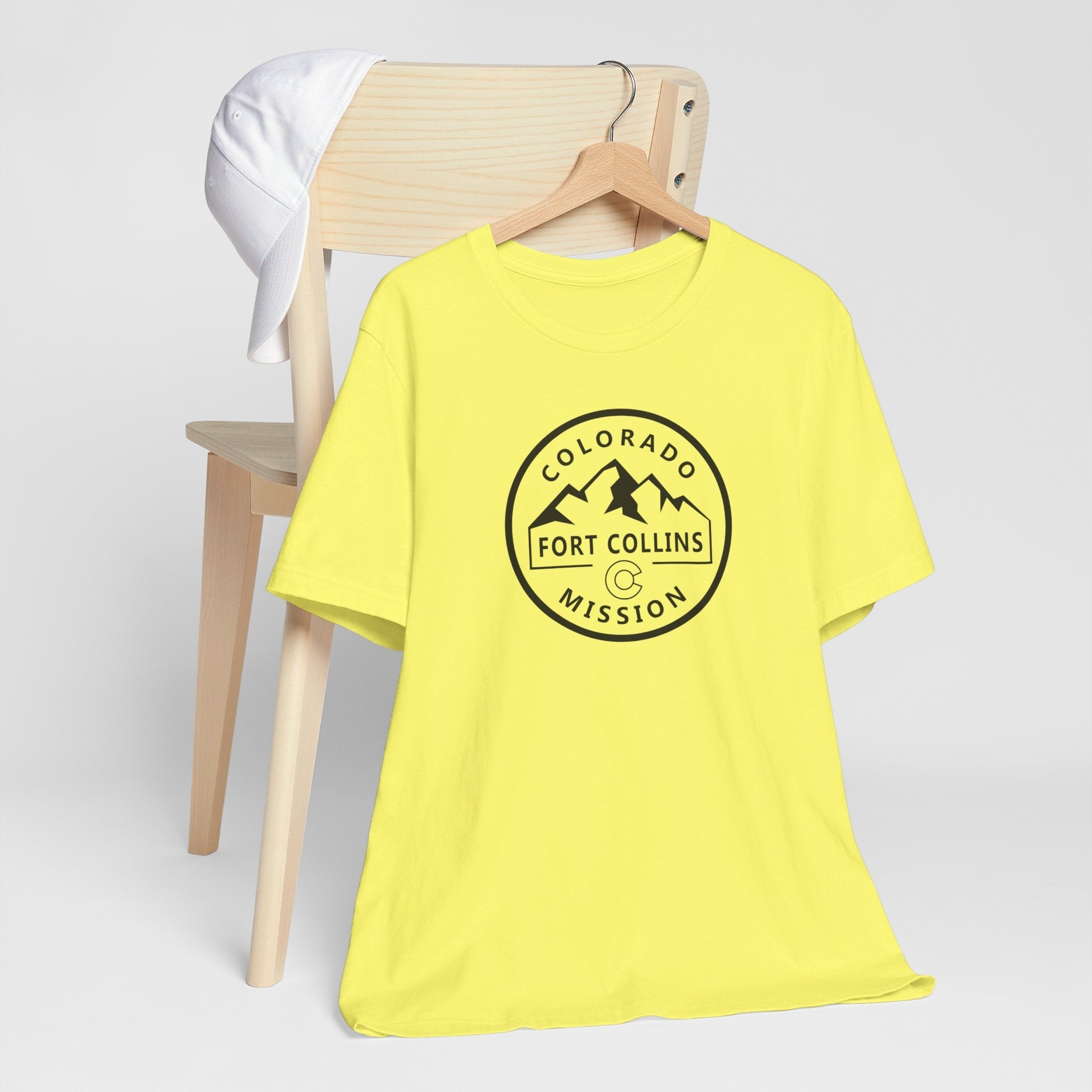 Colorado Fort Collins Mission Circular Monochrome Logo T-Shirt - Latter-Day Saint LDS Missionary Gift - Book of Mormon