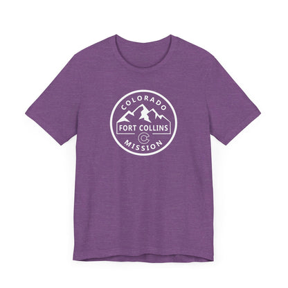 Colorado Fort Collins Mission Circular Monochrome Logo T-Shirt - Latter-Day Saint LDS Missionary Gift - Book of Mormon