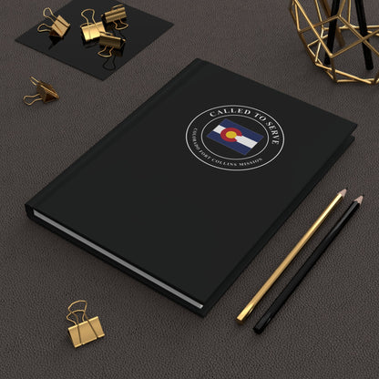 Colorado Fort Collins Mission Flag Map Called to Serve Black Hardcover Journal Matte - Latter-Day Saint LDS Missionary Gift - Book of Mormon