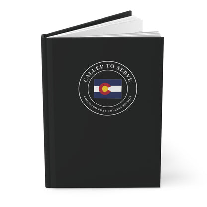 Colorado Fort Collins Mission Flag Map Called to Serve Black Hardcover Journal Matte - Latter-Day Saint LDS Missionary Gift - Book of Mormon