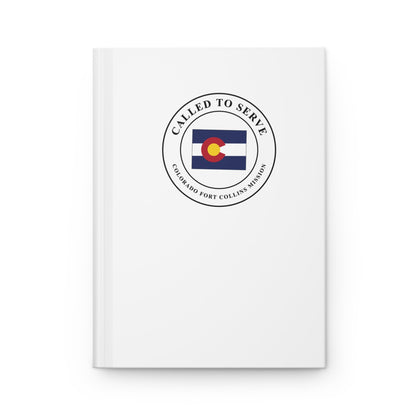 Colorado Fort Collins Mission Flag Map Called to Serve White Hardcover Journal Matte - Latter-Day Saint LDS Missionary Gift - Book of Mormon