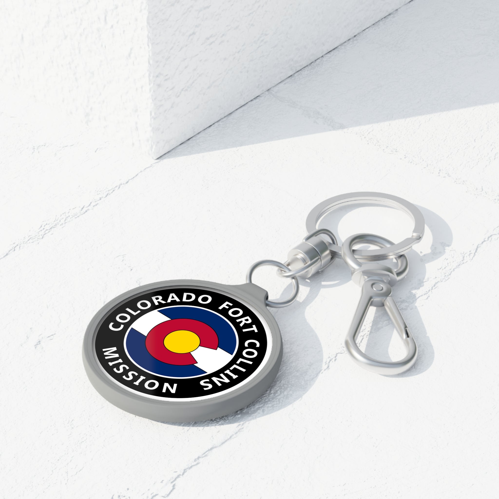 Colorado Fort Collins Mission State Flag Logo Key Tag - Latter-Day Saint LDS Missionary Gift - Book of Mormon