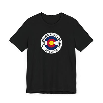 Colorado Fort Collins Mission State Flag Logo (White Border) T-shirt - Latter-Day Saint LDS Missionary Gift - Book of Mormon