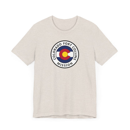Colorado Fort Collins Mission State Flag Logo (White Border) T-shirt - Latter-Day Saint LDS Missionary Gift - Book of Mormon