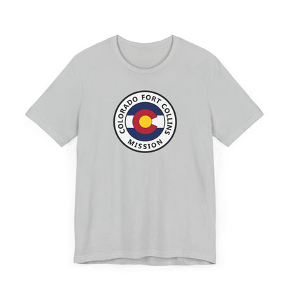 Colorado Fort Collins Mission State Flag Logo (White Border) T-shirt - Latter-Day Saint LDS Missionary Gift - Book of Mormon