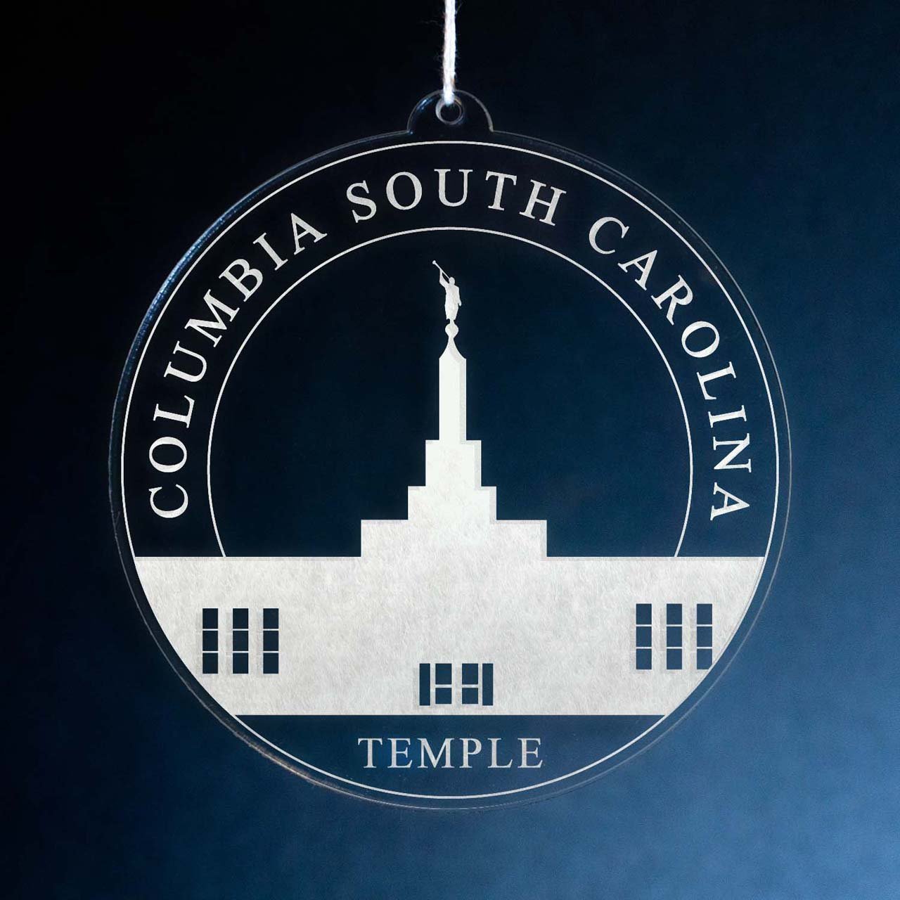 Columbia South Carolina Temple Christmas Ornament - Latter-Day Saint LDS Missionary Gift - Book of Mormon