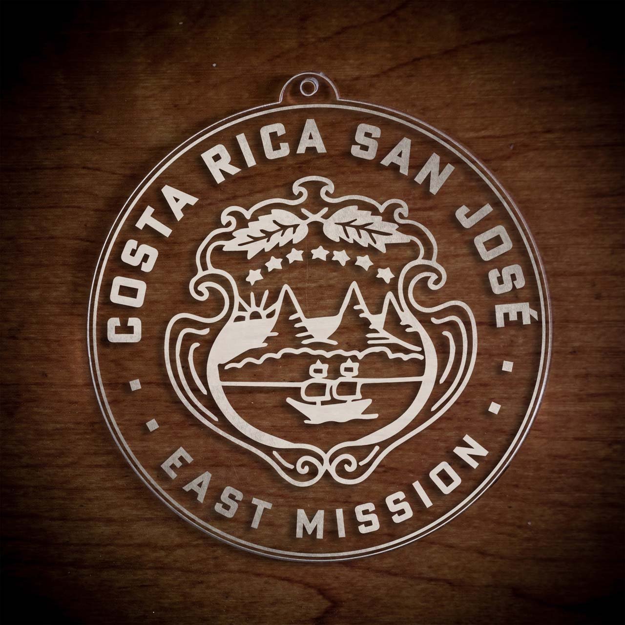 Costa Rica San José East Mission Christmas Ornament - Latter-Day Saint LDS Missionary Gift - Book of Mormon