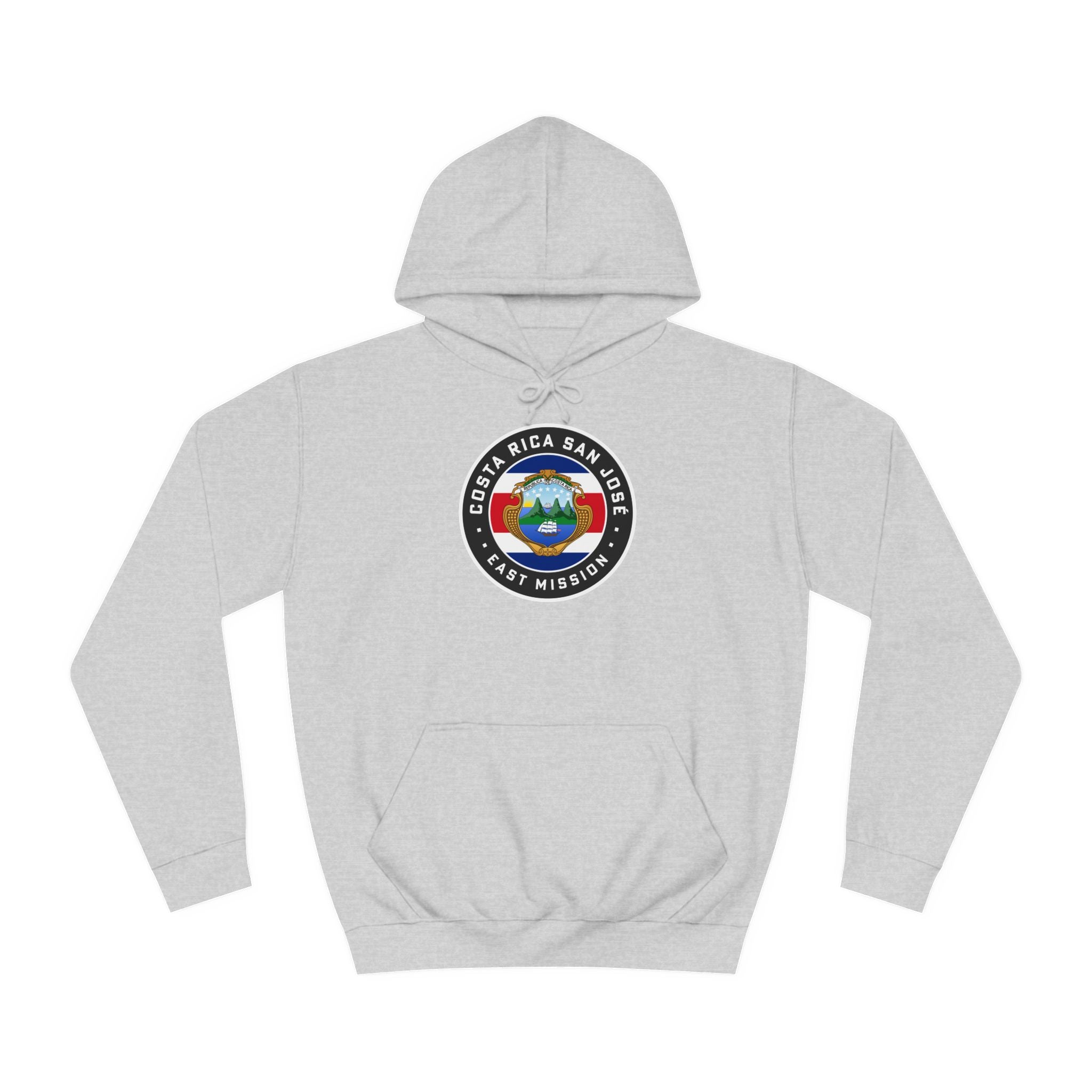 Costa Rica San Jose East Mission Flag Logo (Black Border) College Hoodie