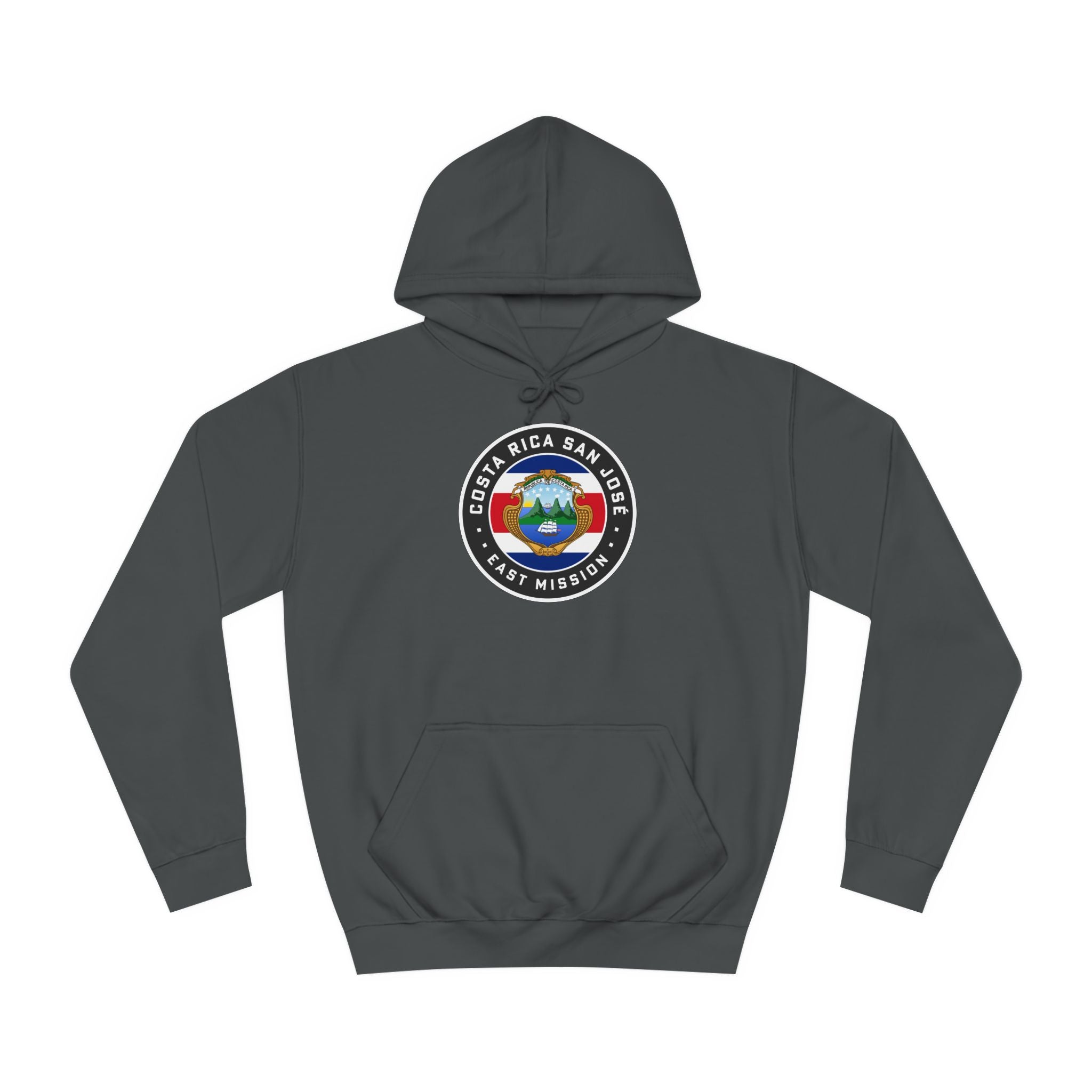 Costa Rica San Jose East Mission Flag Logo (Black Border) College Hoodie