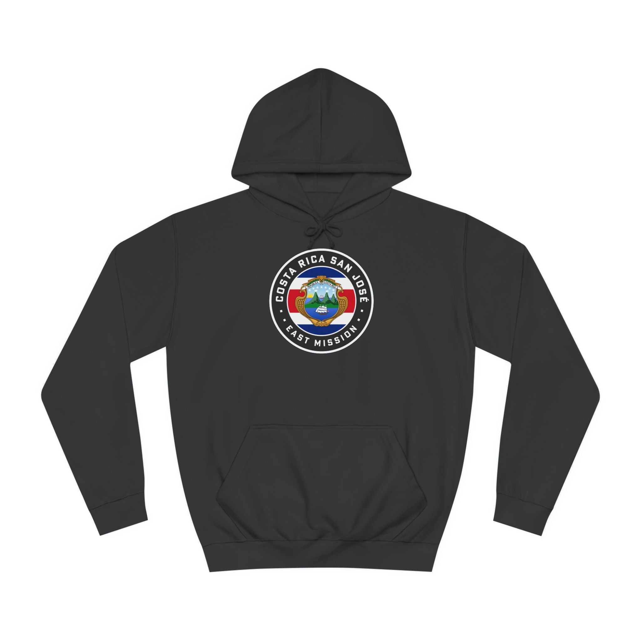 Costa Rica San Jose East Mission Flag Logo (Black Border) College Hoodie