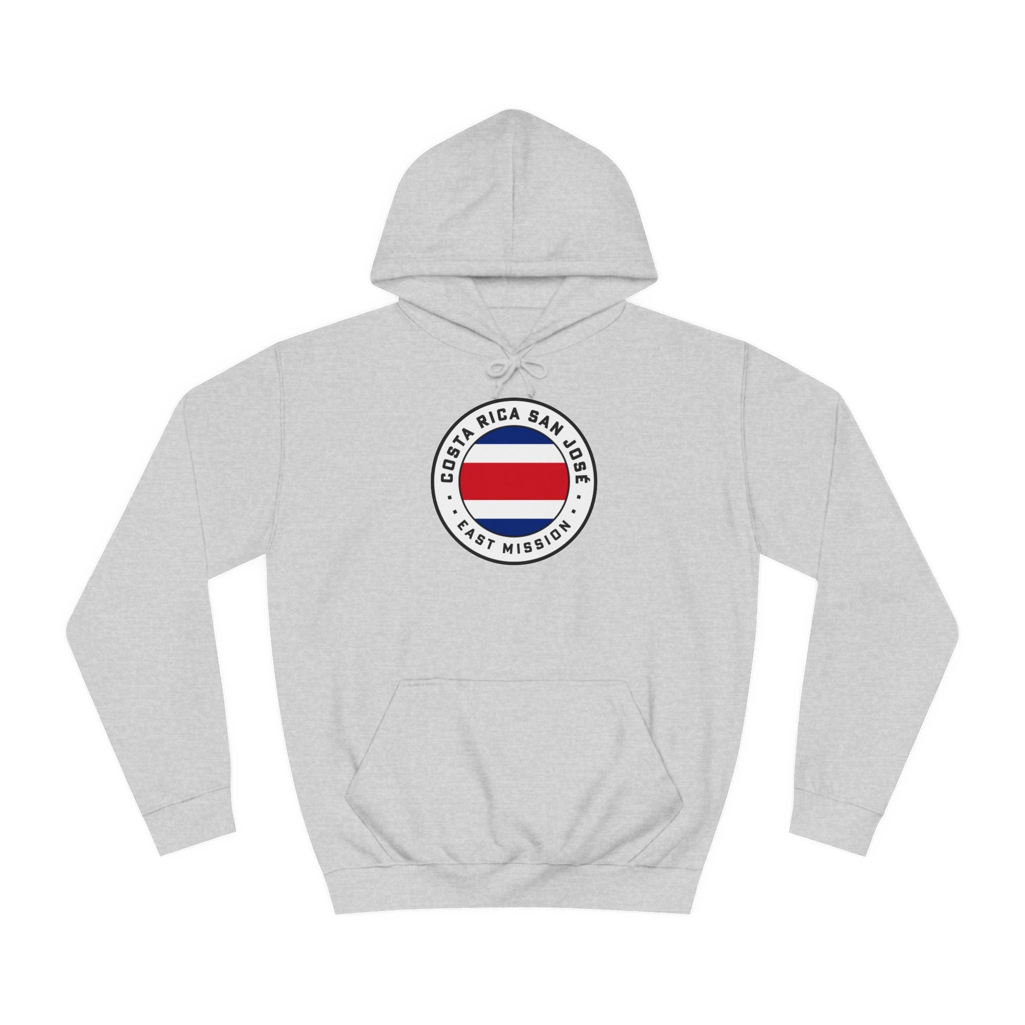 Costa Rica San Jose East Mission Flag Logo (White Border) College Hoodie