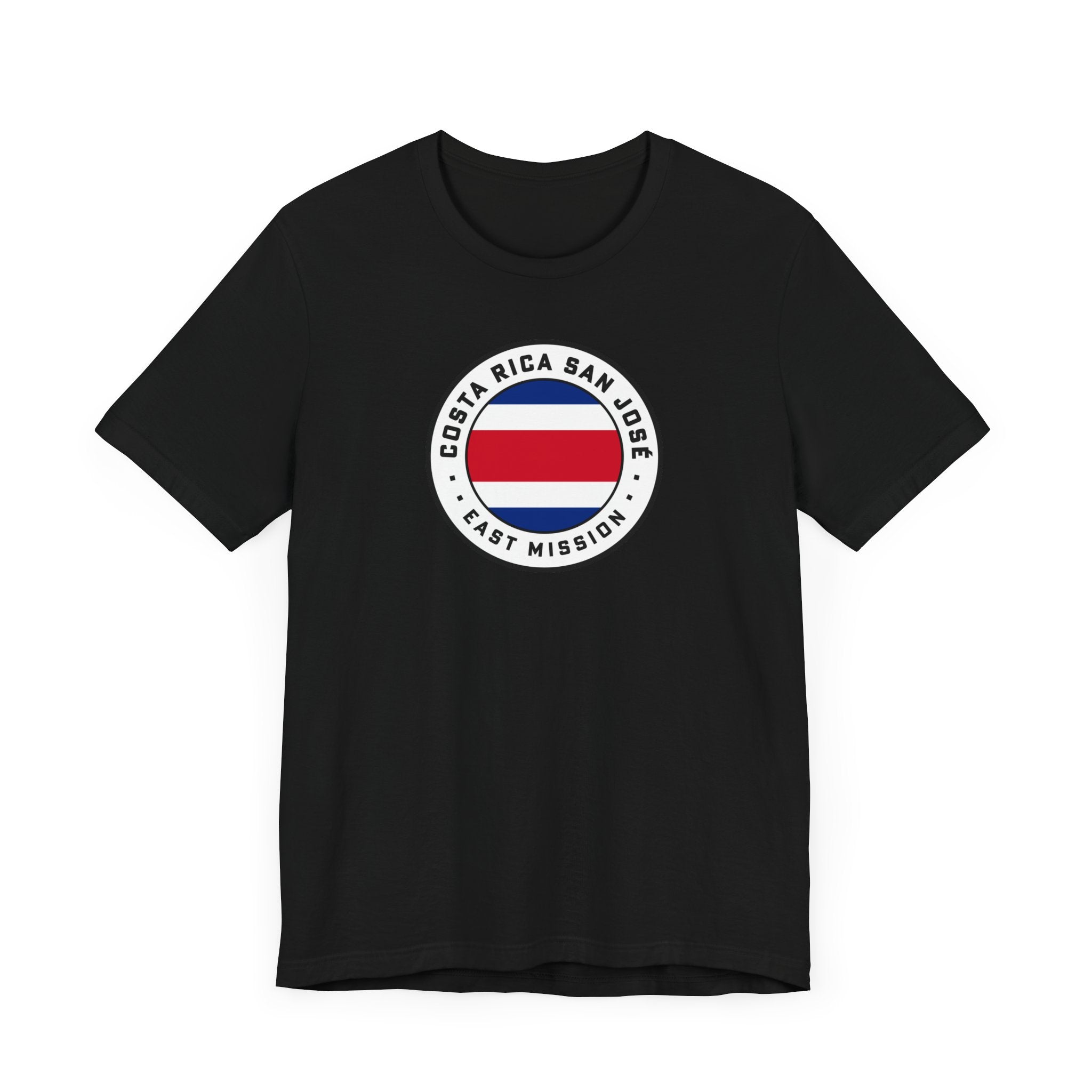 Costa Rica San Jose East Mission Flag Logo (White Border) T-shirt - Latter-Day Saint LDS Missionary Gift - Book of Mormon