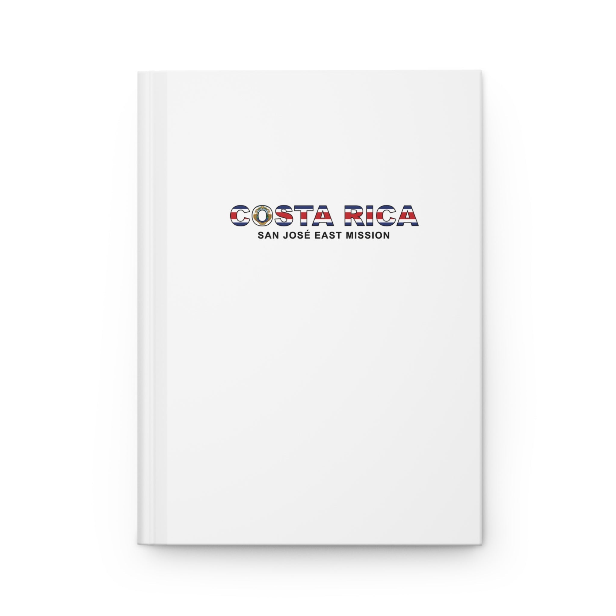 Costa Rica San Jose East Mission Flag Title White Hardcover Journal Matte - Latter-Day Saint LDS Missionary Gift - Book of Mormon