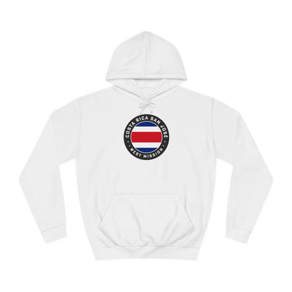 Costa Rica San Jose West Mission Flag Logo (Black Border) College Hoodie