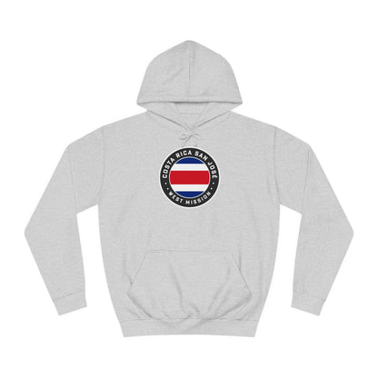 Costa Rica San Jose West Mission Flag Logo (Black Border) College Hoodie