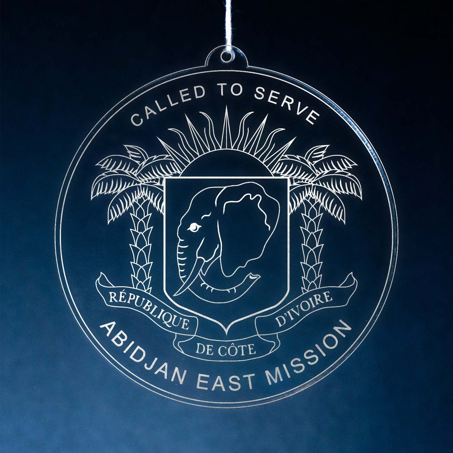 LDS Cote d'Ivoire Abidjan East Mission Christmas Ornament
