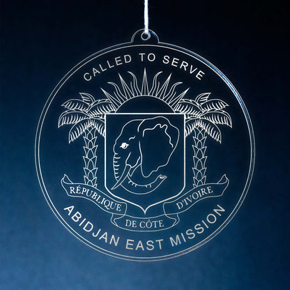 LDS Cote d'Ivoire Abidjan East Mission Christmas Ornament