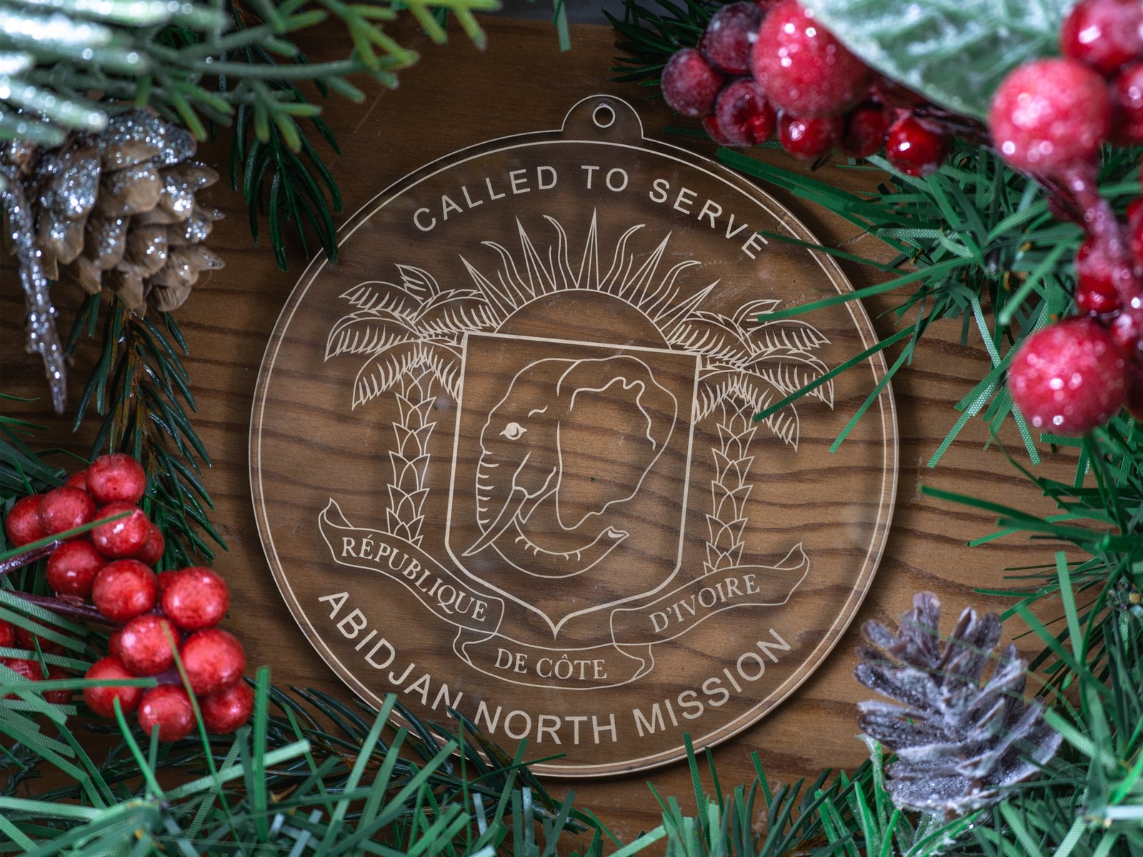 LDS Cote d'Ivoire Abidjan North Mission Christmas Ornament with Christmas Decorations